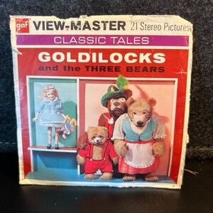 Vtg View-Master GOLDILOCKS & THE THREE BEARS-B317-3 Reel Set + Booklet (V3) 1963